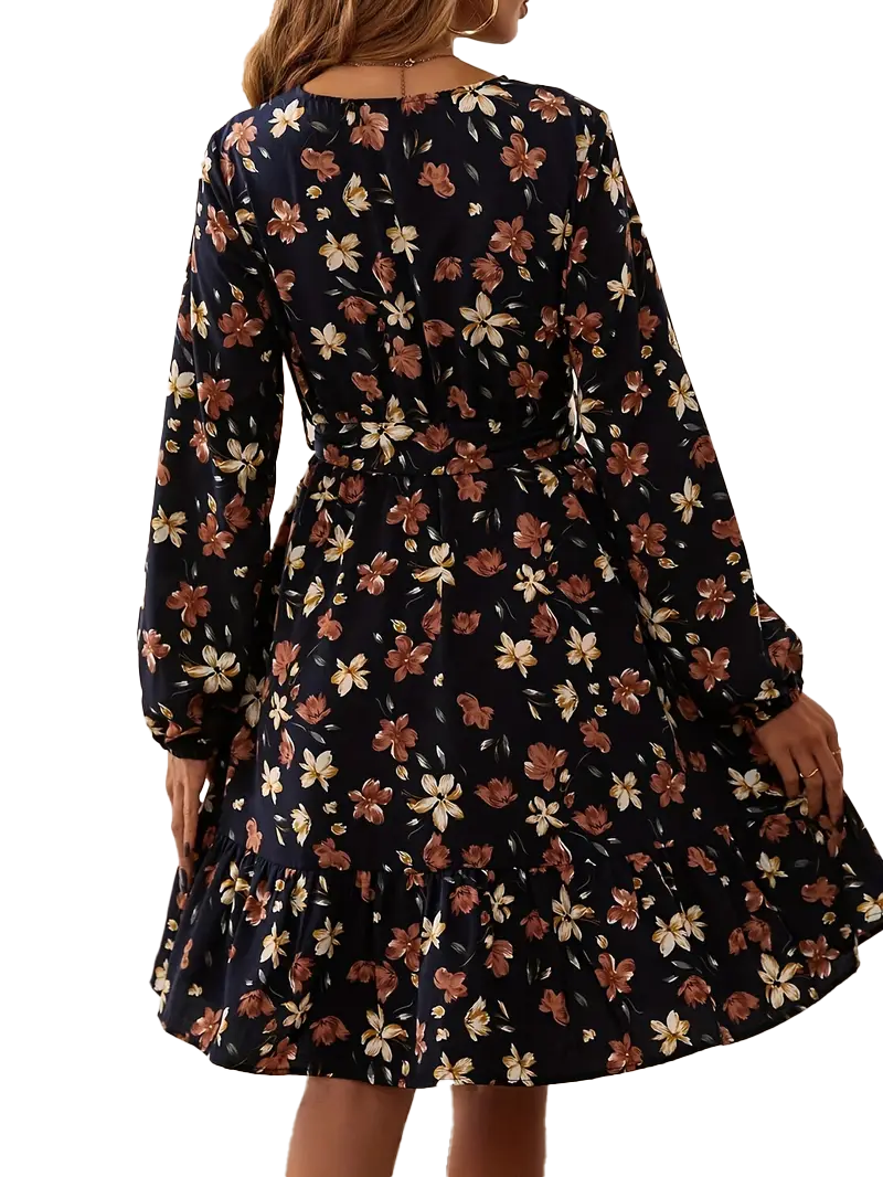 Elegántne kvetinové midi šaty