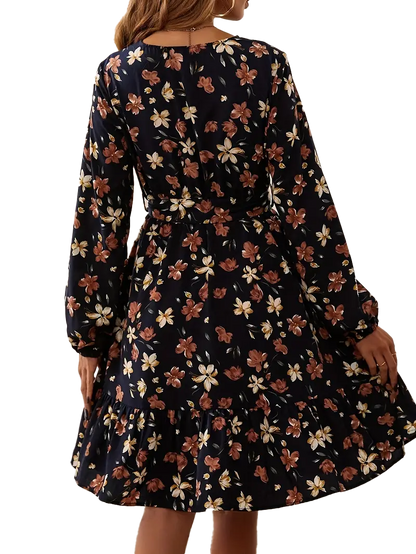 Elegántne kvetinové midi šaty